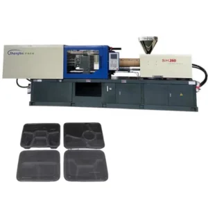 400T High Speed Horizontal Injection Molding Machine Servo Motor with Robot for PP Thin Wall Plastic Products
