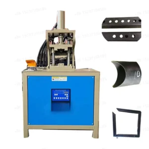 45 Degree Angle Cutter Hydraulic Square Hole Puncher Steel Pipe Punching Machine