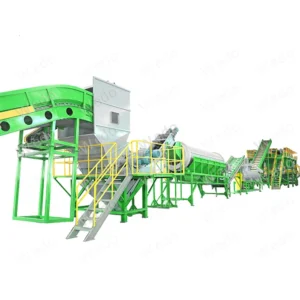 500 3000kg h PET Flakes Bottle PP PE Film Bag Washing Plastic Bottle Crushing Recycling Line Machine