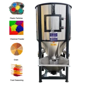 500 kg 1 Ton 2 Ton Plastic Pellet Mixer Vertical Masterbatch Resin Color Mixing Drying