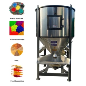 500 kg 750 kg 1000 kg 1500 kg Vertical Plastic Silo Mixer Plastic Pellet Feed Stainless Steel Blender