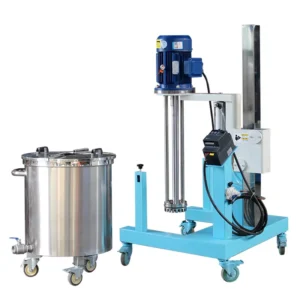 500L 1000L Shampoo Cosmetic Paste High Shear Mixer Machine Pneumatic Lifting Homogenizer with Stainless Steel Homogenizing tank