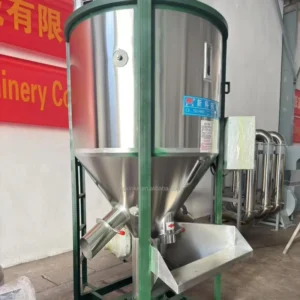 500kg Capacity Vertical Plastic Particle Mixer Vertical Heating Plastic Mixer