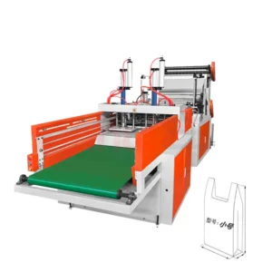 50kg Plastic Bag Making Machine T Shirt Bag Design with PLC & Motor Core Components Competitive Prices