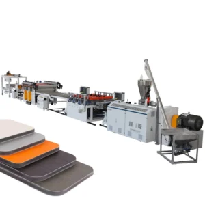 5mm 3D PVC Plastic Roof Tile Making Machine with Twin Screw High Automation for PP PE WPC Plates