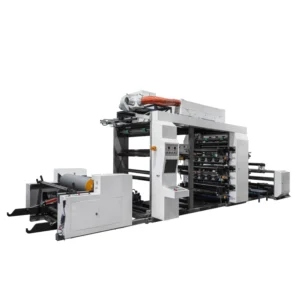 6 Color Flexo Printing Press Flexographic Printer with Metal Anilox Roller Rubber Roller