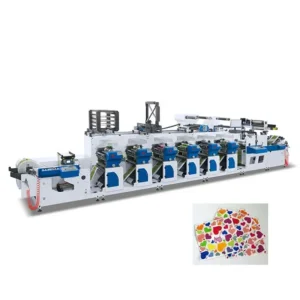 6 Color Reel Paper Horizontal Flexo Printing Machine