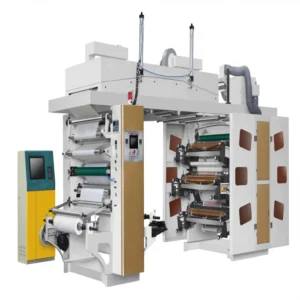 6 Color Reel Paper Horizontal Flexo Printing Machine