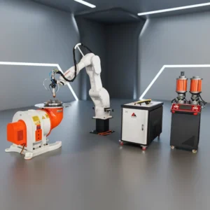 6 axis Robot Fiber Laser Cladding Machine for Steam Turbine Bearing Position Repair Metal Surfacing Wear Resisting Processing
