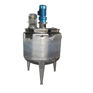 600L Steam Jacketed Mixing Tank Sauce Cooking Mixing Tank with High Shear Emulsifier