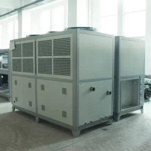 60HP Industrial Cooling Equipment Air Cooled Screw Chiller Energy Saving Water Cooling System Workshop Commercial Use R-22