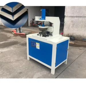 60mm Stainless Steel Pipe Corner Cutting Machine Hydraulic 90 Degree Angel Corner Notcher Sheet Metal Punching Machine
