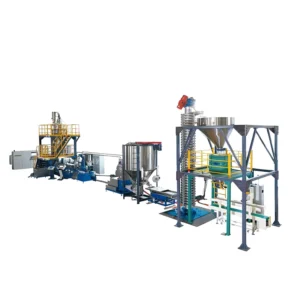 75 PVC Twin Screw Extruder 500kg/h Pelletizing Compounding Machine