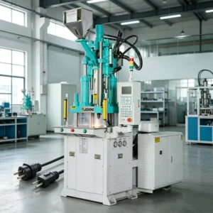 85 Ton Vertical Injection Molder for Power Plug & Electronic Connectors