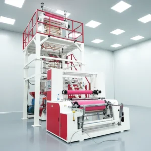 ABA RQJX Two layer Extrusion Blow Moulding Film Blowing Machine for PA LDPE PP HDPE LLDPE 90 100kg h Output 380V Easy Operate