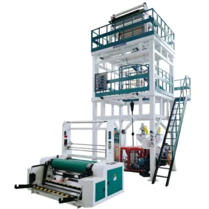 ABA Three Layer PE Bag Making Machine Twin Screw Extruder Blown Film Machine