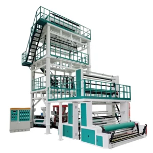 ABC Three Layer Film Blowing Machinery Film Extruder Production Line