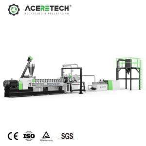 ATE95 800kg h Recycling Color Masterbatch Extruder Pelletizing Machine For PC PE PP EPS Compounding POM PPS PET Glass Fiber