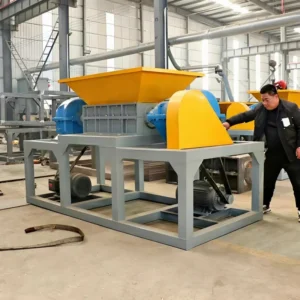 Advanced High Capacity Efficient Double Shaft Shredder for Plastic Pipe Crushing
