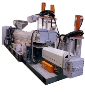 Agglomerator Pelletizing Plastic Machine Single Screw 100 to 800kg H for Recycling with 1 Year Warranty
