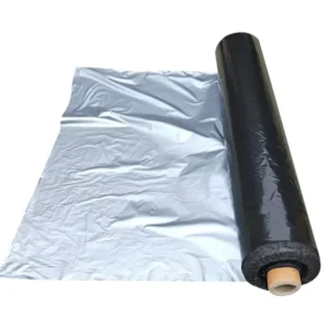 Agriculture PE Plastic Mulch Film Black and Silver Blow Molding Type for Farm Use