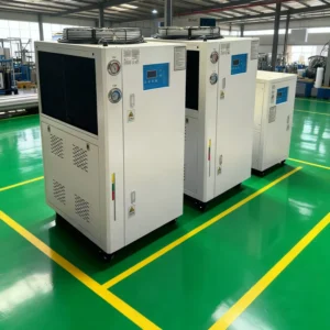 Air Cooled Industrial Water Chiller Machine Compressor Pump 50 35C 5 15HP R-410A