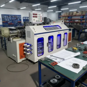 All Kinds of Twin Screw Extruder for PVC Pipe Production with PLC Control and Gearbox Long Service Life