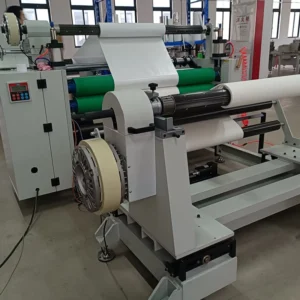 Aluminum Fiber Non Woven Laminating Machine with Change Liner Slitting Rewinder Type Featuring PLC Brands