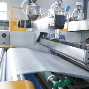 Aluminum Foil Bubble Insulation Sheet Making Machine Single-screw PLC Controlled LDPE LLDPE PE Film