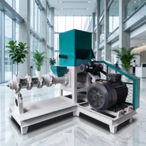Animal Feed Mill Pellet Farm Equipment Soybean Meal Extruder Machine 380V/220V 1 Ton/H Low Noise
