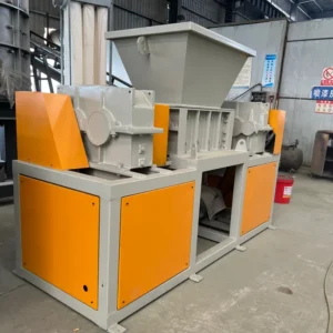 Anti winding Special Rotor Twin Jam Proof Automatic Shredder PP PE Agricultural Film Woven Bag Soft Plastic Waste Recycling