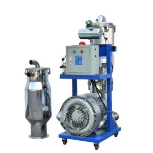 Auto Loader Motorized High Capacity 2000kg h Plastic Pellets Vacuum Auto Hopper Loader with Auto Dust Removal for Plastic Resin