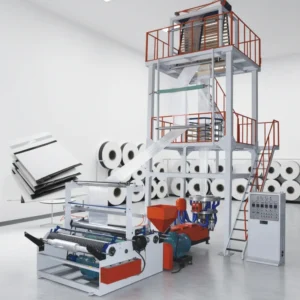 Automatic 2 Screw Two Tone Color PE AB Film Blowing Machine Film Extruder Film Maker LDPE LLDPE HDPE