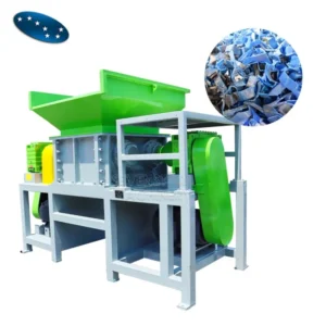 Automatic 200kg/h Waste Plastic Double Shaft Shredder Plastic Shredder Machine Recycling