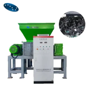 Automatic 300kg/h Double Shaft Shredder Plastic Shredder Machine Recycling