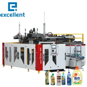 Automatic 750ml 1L 2L Plastic Liquid Soap Conditioner Laundry Bottles Extrusion Blow Molding Detergent Bottle Making Machine