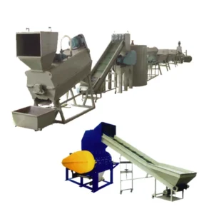 Automatic All In One PET Bottle Washing Line Dewatering Machine Integrated Shredding Washing Drying Steps Complete