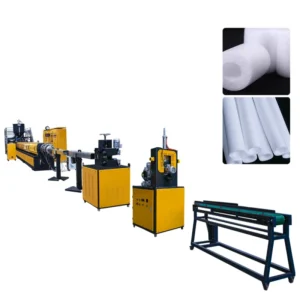 Automatic Blue EPE Foam Pipe Net Machinery Polyethylene Extruded PE Foam Tube Production Line