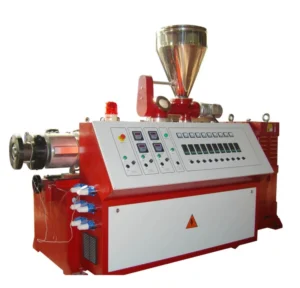Automatic Co rotating Parallel Twin screw Extruder PET PVC PE PP Profile Sheet Pipe Production PLC Control High Productivity