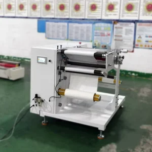 Automatic Computerized PLC Controlled PVC Roll Slitting Rewinding Machine BOPP Film OPP Adhesive Paper Slitter Rewinder Machine