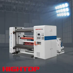 Automatic Cutting BOPP PE PVC Film Foil Paper Fabric Roll Cutter Slit Slitter Rewinder Slitting Rewinding Making Machine