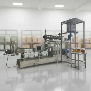 Automatic Dry Pet Food Kibble Dog Croquettes Cat Food Making Extruder Machine Processing Equipment Production Line