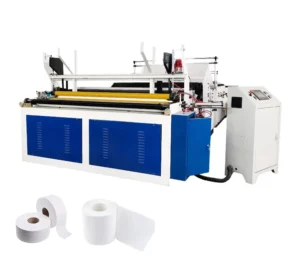 Automatic Embossing Glue Lamination Kitchen Towel Making Machine Small Toilet Tissue Paper Roll Rewinding Cutting Machine