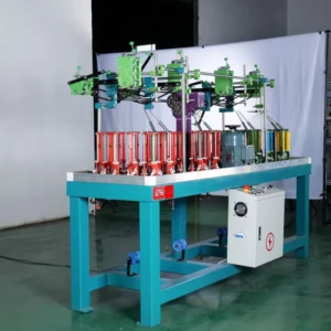 Automatic Flat Round Elastic Cord Braiding Machine With Bobbin Winder for Bracelet Drawstring