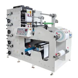 Automatic Flexographic Printer with Stack Structure for Card, Plastic Bag, and Paper Label Printing, UV Curing, Touch Screen