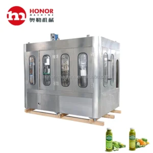 Automatic Fruit Juice Mineral Water Spiral Washing Filling Capping 3-in-1 Machine