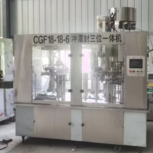 Automatic Glass Bottle Filling Machine for Beverage Water Juice Tea Honey Syrup Cooking Oil Hot Filling Capping Production Line