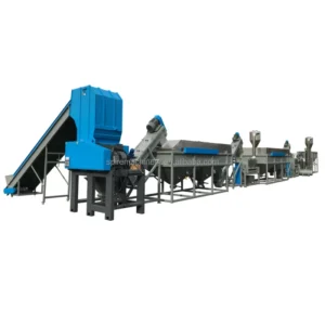 Automatic HDPE PP Plastic Bottle Washing Recycling Line Hot Washing Tank 2000kg h Capacity Stainless Steel Construction
