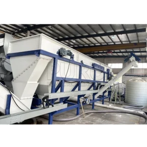 Automatic High Capacity 5000kg/h Low Water Consumption PP HD LD ABS PS Plastic Washing Dewatering Machine Label Remover