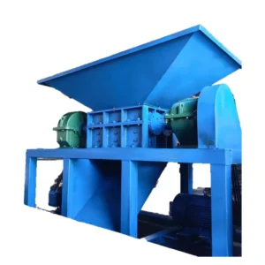 Automatic High Efficiency Low Energy Consumption Double Axis Motor Gear Driven Plastic Shredder Machine for Waste Recycling